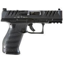 Walther Arms 2854686 PDP Compact Frame 9mm Luger 10+1 4" Black Steel Barrel, Black Optic Ready/Serrated Steel Slide, Black Polymer Frame w/Picatinny Rail, Textured Polymer Grip, Ambidextrous