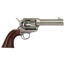 Cimarron PPP357N Pistolero 38 Special/357 Mag 6 Shot, 4.75" Nickel-Plated Steel Barrel, Cylinder & Frame, Wide Front Sight, Smooth Walnut Grip