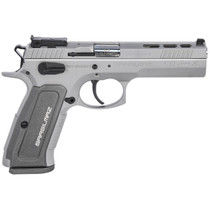 SAR USA K12STSPX K12 Sport X 9mm Luger 17+1 4.70" Stainless Target Crown Barrel, Matte Stainless Steel Ported/Serrated Slide, Matte Stainless Steel Frame w/Beavertail, Gray Polymer Grip, Right Hand