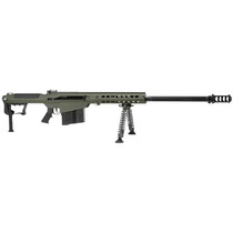 Barrett 14555 M107A1 50 BMG 10+1 29" Chrome-Lined Fluted Barrel, OD Green Cerakote Aluminum Receiver, OD Green Fixed Stock w/Thermal-Guard Cheek Piece & Sorbothane Recoil Pad, Optics Ready