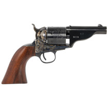 Taylors & Company 550957 The Hickok Open-Top 45 Colt (LC) Caliber with 3.50" Blued Finish Barrel, 6rd Capacity Blued Finish Cylinder, Color Case Hardened Finish Steel Frame & Walnut Army Size Grip