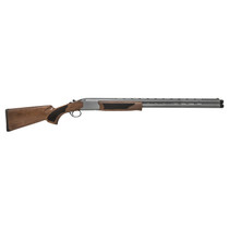 Pointer KAR1228GRY Acrius Full Size 12 Gauge Break Open 3" 2rd 28" Black Over/Under Vent Rib Barrel, Gray Cerakote Steel Receiver, Fixed Turkish Walnut Stock, Ambidextrous