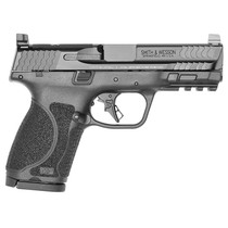 Smith & Wesson 13563 M&P M2.0 Compact 9mm Luger 15+1, 4" Black Armornite Steel Barrel & Optic Cut/Serrated Slide, Matte Black Polymer Frame w/Picatinny Rail