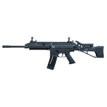 Mauser Rimfire 4150013 M-15 22 LR 22+1 16.50" Barrel w/Flash Hider, Steel Receiver, Black Metal Finish, Flip Up Front & Rear Sights, Side Folding Stock w/Adjustable Cheekrest, Manual Thumb Safety