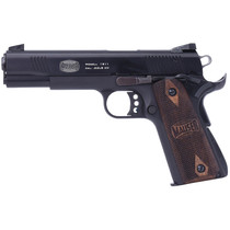Mauser Rimfire 4110602 1911 22 LR 10+1 5" Black Steel Barrel, Black Serrated Slide, Black Aluminum Frame w/Beavertail, Walnut Grip, Ambidextrous