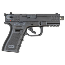 ISSC 111010 M22 Gen 2 22 LR 10+1 4.10" Threaded Barrel, Front & Rear Serrated Steel Slide, Polymer Frame w/Picatinny Accessory Rail, Black Textured Polymer Grip