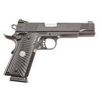 Wilson Combat CQBFS45A CQB Full Size Frame 45 ACP 8+1 5" Match Grade Barrel, Black Serrated Carbon Steel Slide, Black Armor-Tuff Carbon Steel Frame w/Beavertail, Black G10 Starburst Grip