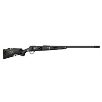 Fierce Firearms FCTRG65PRC22BBO CT Rage 6.5 PRC Caliber with 3+1 Capacity, 22" Carbon Fiber Barrel, Black Cerakote Metal Finish & Blackout Camo Fixed Fierce Tech C3 Stock, Right Hand (Full Size)