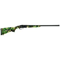 Charles Daly 930335 101 Full Size 20 Gauge Break Open 3" 1rd 26" Blued Steel Barrel & Receiver, Fixed Woodland Camo Synthetic Stock