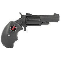 North American Arms BWMCRK Black Widow 22 WMR 5 Shot 2" Matte Black Heavy Vent Rib Barrel, Matte Black Cerakote Stainless Steel Frame, Black Cylinder, Black Finger Grooved Rubber Grip, Exposed Hammer