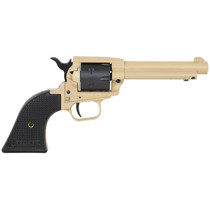 Heritage Mfg SRR22V4 Rough Rider 22 LR 6 Shot 4.75" Sabre Sand Cerakote Steel Barrel, Sabre Sand Cerakote Steel Frame, Black Satin Cylinder, Black Polymer Grip, Hammer/Thumb Safety, Exposed Hammer