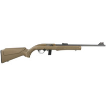 Rossi RS22L1811L RS22 Semi-Auto 22 LR 10+1 18" Black Barrel, Bronze Monte Carlo Stock/Rec, Fiber Optic Sights