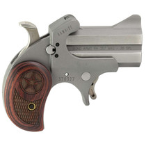 Bond Arms BARHRW Rawhide 38 Special/357 Mag 2 Shot 2.50" Rough Matte Stainless Steel Barrel & Frame, Rosewood Grips