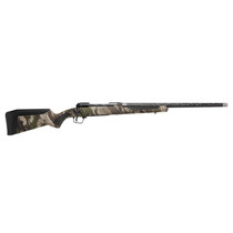 Savage Arms 58029 110 UltraLite 7mm PRC 2+1 22" Threaded Carbon Fiber Wrapped Barrel, Black Melonite Rec, Woodland Camo AccuStock with AccuFit