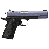 Browning 051893490 1911 Black Label Full Size Frame 22 LR 10+1, 4.25" Matte Stainless Steel Barrel, Crushed Orchid Cerakote Serrated Slide, Matte Black Polymer Frame w/Beavertail