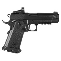 Girsan 395030 Witness2311 9mm Luger 17+1 4.25" Black Steel Barrel, Black Serrated Steel Slide, Black Polymer Frame w/Beavertail & Picatinny Rail, Black Checkered Polymer Grip, Ambidextrous