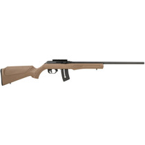 Rossi RS22W2111B RS22 22 WMR 10+1 21", Matte Black Barrel/Rec, Brown Fixed Monte Carlo Stock, Optics Mount