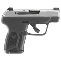 Ruger 13744 LCP Max Compact 380 ACP 10+1 2.80" Black Oxide Steel Barrel, Matte Stainless Serrated Slide, Black Polymer Frame w/Serrated Trigger Guard w/Black Nylon Grip