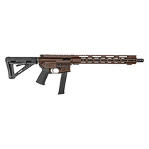 Diamondback DB1418P071 DB15 9mm Luger 32+1 16", Midnight Bronze Rec/M-Lok Handgaurd, Carbon Lower, Black Magpul CTR Stock/K2 Grip, Flash Hider
