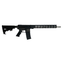 Great Lakes Firearms GL15223SSLBLK AR-15 223 Wylde 30+1 16", Black, 15" M-Lok Handguard, Carbine Stock, A2 Grip, Muzzle Brake Left Hand