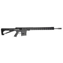 Great Lakes Firearms GL10LA300SSBLK AR-10 300 Win Mag 5+1 24", Black, 20" M-Lok Handguard Fixed Hogue OverMolded Stock, A2 Grip, Muzzle Brake