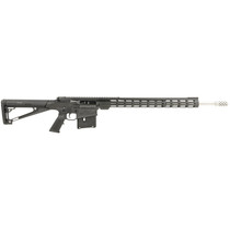 Great Lakes Firearms GL10LA7REMSSBLK AR-10 7mm Rem Mag 5+1 24", Black, 20" M-Lok Handguard Fixed Hogue OverMolded Stock, A2 Grip, Muzzle Brake