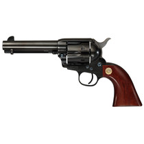 Cimarron MP400B1402 Pistoleer 357 Mag 6 Shot, 4.75" Blued Rifled Steel Barrel, Cylinder, Backstrap & Frame, Walnut Grip