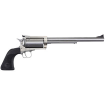 Magnum Research BFR360 BFR Extra Large 360 Buckhammer 6+1 Shot 10" Brushed Stainless Steel Barrel & Cylinder, Stainless Stainless Steel Frame, Black Rubber Grip, Exposed Hammer