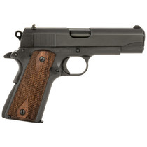 Tisas 10100114 1911 A1 Tank Commander 45 ACP 7+1 4.25" Black Steel Barrel, Manganese Phosphate Coated Serrated Carbon Steel Slide & Frame w/Beavertail, Turkish Walnut Grip