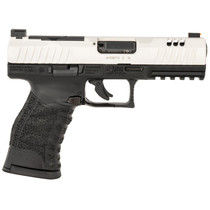 Walther Arms 5220306 WMP Full Size Frame 22 WMR 15+1 4.50" Stainless Steel Barrel, Silver Serrated Aluminum Slide, Black Polymer Frame w/Picatinny Rail