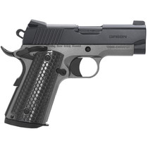 Girsan 392067 MC1911 SC Untouchable Sub-Compact Frame 9mm Luger 7+1 3.40" Black Steel Barrel, Black Serrated Steel Slide, Stainless Frame w/Beavertail, Black Polymer Grip