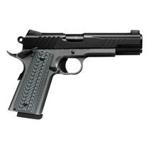 Savage Arms 67206 1911 Government 9mm Luger 10+1 5" Black Stainless Steel Barrel, Black Nitride Serrated Stainless Steel Slide, Stainless Steel Frame w/Beavertail, Black/Gray VZ Grip