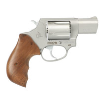 Taurus 2-605029TW 605 Small Frame 357 Mag/38 Special +P 5 Shot 2" Matte Stainless Steel Barrel, Cylinder & Frame, Walnut Grips, Transfer Bar Safety