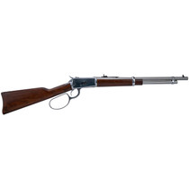 Heritage Mfg H92044189 92 Ranch Hand 44 Mag 8rd 18" Stainless Polished Barrel, Stainless Polished Receiver, Fixed Hardwood Stock