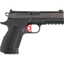 Dan Wesson 92113 DWX Compact Frame 9mm Luger 10+1 4.95" Black Match Grade Barrel, Black DLC Optics Ready/Serrated Steel Slide, Black Aluminum Frame w/Beavertail Black Textured Aluminum Grip