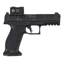 Walther Arms 2881225PRO PDP w/Optic Full Size Frame 9mm Luger 18+1 4.50" Polygonal Rifling Barrel Black Optic Ready/Serrated Steel Slide Black Polymer Frame w/Picatinny Rail, Aimpoint Acro Red Dot