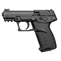 Kel-Tec P17BBLK10 P17 Compact Frame 22 LR 10+1 3.80" Black Steel Barrel, Black Serrated Slide, Black Polymer Frame w/Picatinny Rail, Textured Grip, Ambidextrous