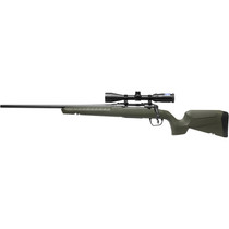 Savage Arms 32237 Axis 2 XP Combo Compact 243 Win 4+1 20" Matte Black Sporter Barrel & Drilled & Tapped Carbon Steel Receiver, Fixed Matte OD Green Synthetic Stock, Left Hand