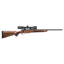 Mossberg 28213 Patriot Full Size 400 Legend 4+1 20" Matte Blued Fluted Threaded Barrel, Drilled & Tapped Matte Blued Stainless Steel Receiver, Walnut Fixed Wood Stock 3-9x40mm Duplex, Right Hand