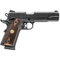 Charles Daly 440211 Superior 45 ACP 10+1 5" Stainless Steel Barrel, Black Serrated Steel Slide, Black Steel Frame w/Beavertail, Walnut Diamond Checkered Grip