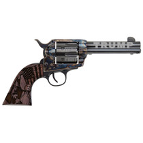 Traditions SAT73002FT 1873 Trump-Fight 45 Long Colt 6 Shot 4.75" Blued "Trump" w/Engraved Barrel, "Fight" Engraved Cylinder, Color Case Hardened Steel Frame, Walnut w/Trump Design Grip, Exposed Hammer