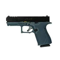Great Lakes Firearms GL19BLU Striker 9mm 15+1 4" Front/Rear Serrations Cerakote Blue Titanium