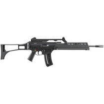 HK 81000994 G36 22 LR 20+1 18.13" Black Barrel w/Flash Suppressor, Black Receiver w/Picatinny Rail, Black Folding Synthetic Stock, Black Polymer Grip