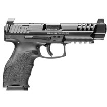 HK 81001157 VP9L 9mm Luger 15+1 5" Black Polygonal Rifled Barrel, Long/Lightening Cuts/Optic Cut Steel Slide, Polymer Frame w/Picatinny Rail, Black Interchangeable Backstrap Grip
