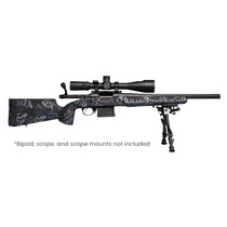 Horizon Firearms RF018S221814T17 Vandal Dark 2 22 Creedmoor 18" Black Fluted Threaded Barrel, Picatinny Rail Receiver, Arca Rail Forend, Textured Iota Carbon Fiber Stock