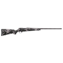 Weatherby VTE653WR8B Vanguard Talon 6.5-300 Wthby Mag 3+1 28" Tungsten Cerakote Peak 44 Blacktooth Carbon Fiber Stock w/ Green & White Sponge Pattern