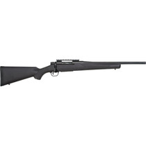 Mossberg 28231 Patriot Carbine 450 Bushmaster 5+1 18" Matte Blued Threaded Bull Barrel, Matte Blued Picatinny Rail Receiver, Black Fixed Synthetic Stock