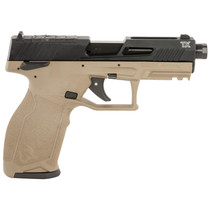 Taurus 1-2TX22P141F-10 TX22 T.O.R.O. 22 LR 10+1 4.60" Matte Black Threaded Barrel, Black Hard Coat Anodized Optic Ready/Serrated Slide, Flat Dark Earth Polymer Frame w/Picatinny Rail, Textured Grip