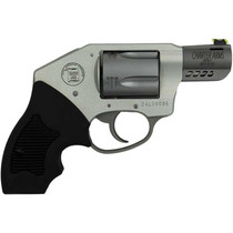 Charter Arms 53801 Off Duty Coyote 380 ACP 5rd 2" Matte Stainless Ported Barrel & Cylinder, Anodized Aluminum Frame, Black Finger Grooved Rubber Grip, Concealed Hammer