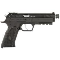 Tanfoglio TFFTAC22AS Force Tactical 22 LR 10+1 4.40" Threaded Barrel, Black Serrated Slide, Black Polymer Frame w/Beavertail & Picatinny Rail, Black Polymer Grip